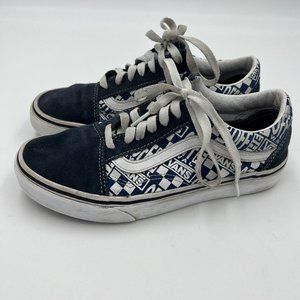 Vans off the wall Old Skool Skate Shoes Navy & White Men’s 5.5 Women’s 7